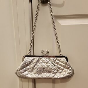 NWOT Guess Silver Quilted Women's Bag
